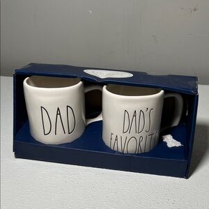 Rae Dunn Mugs - Dad & Dad's Favorite Set New By Magenta